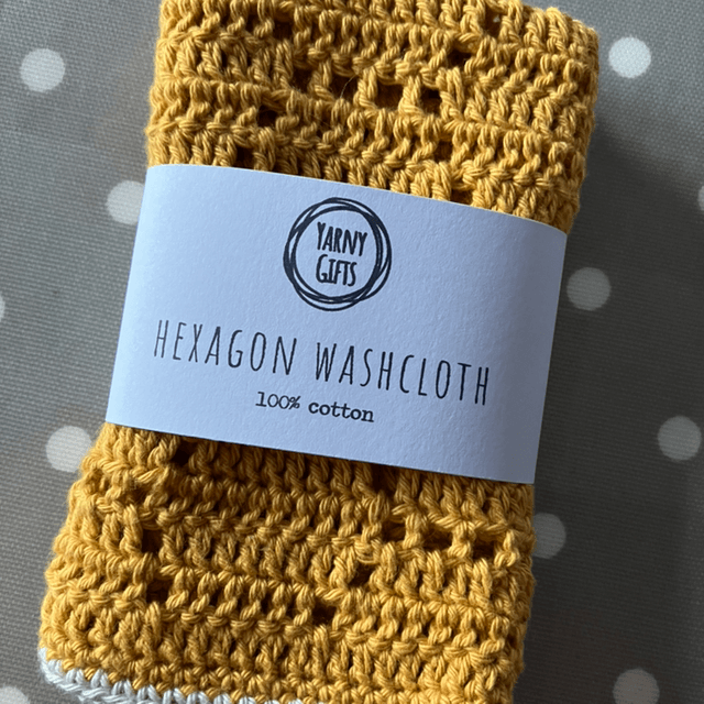 Luxury 100% cotton hexagon wash cloth