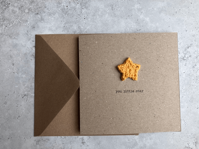 Card - you little star
