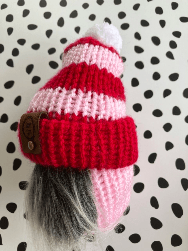 Mini pink and red collection gnome
