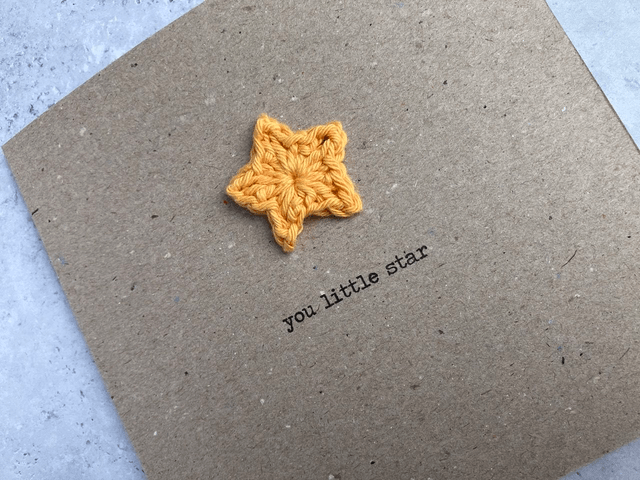 Card - you little star